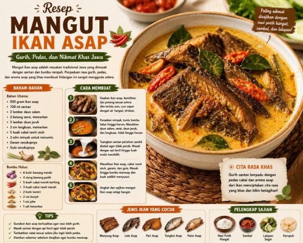 Resep Mangut Ikan Asap Khas Jawa yang Gurih, Pedas, dan Nikmat