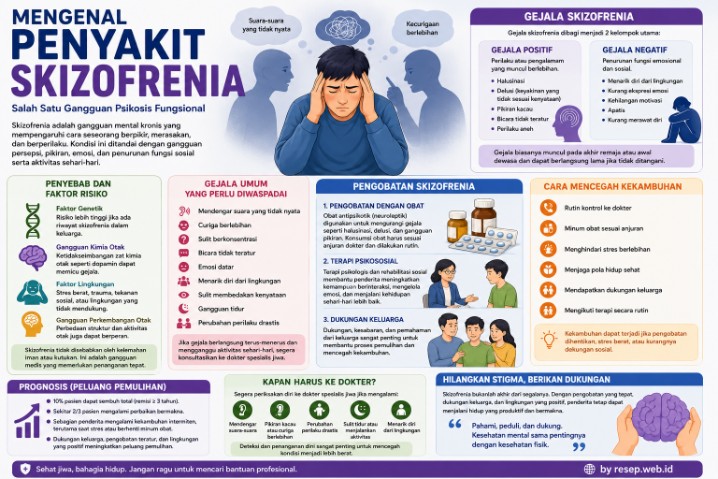Mengenal Penyakit Skizofrenia – Salah Satu Gangguan Psikosis Fungsional