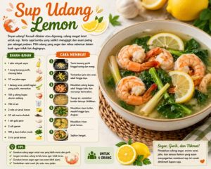 Resep Sup Udang Lemon