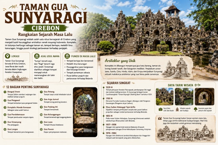 Tm Gua Sunyaragi, Cirebon; Rangkaian Sejarah Masa Lalu